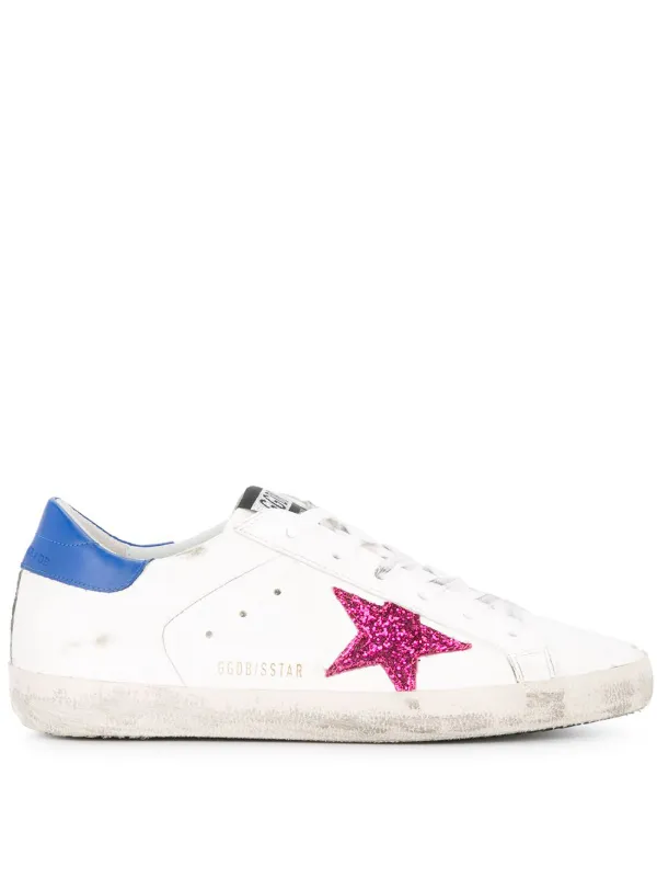 golden goose superstar sneakers pink