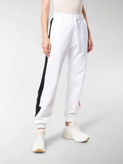 MSGM arrow track pants white | MODES