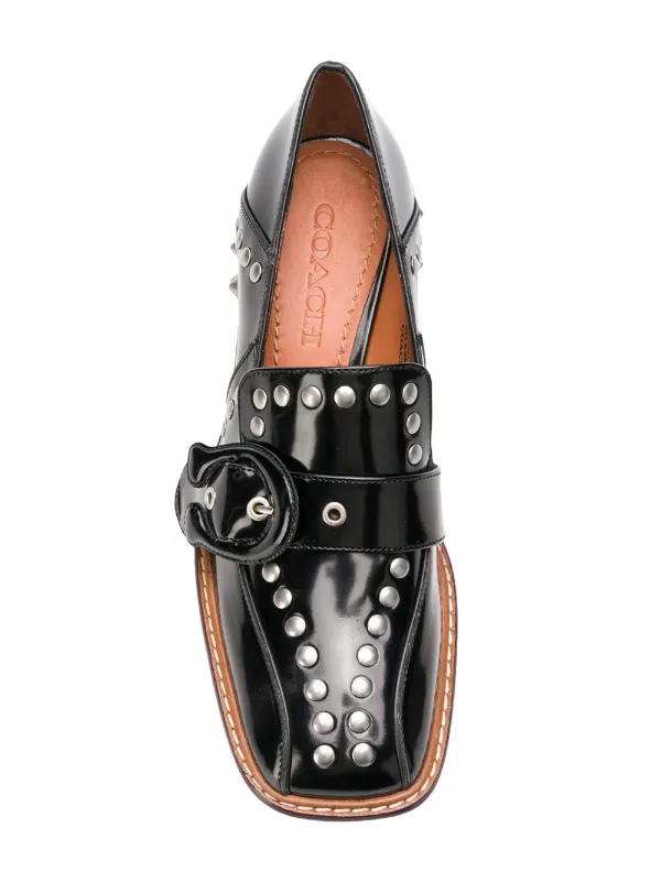 coach studded pumps