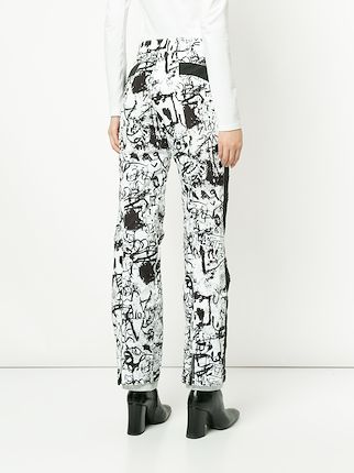 graffiti print ski pants展示图