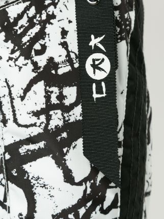 graffiti print ski pants展示图