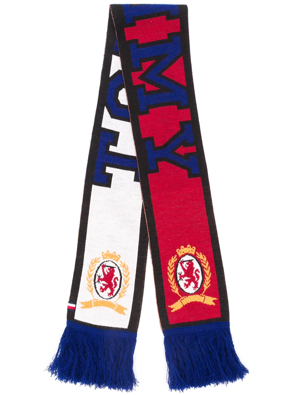 Tommy Hilfiger football motif scar Blauw