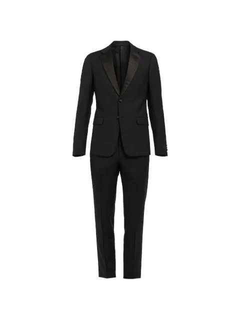 Prada singled-breasted two-button wool mohair tuxedo