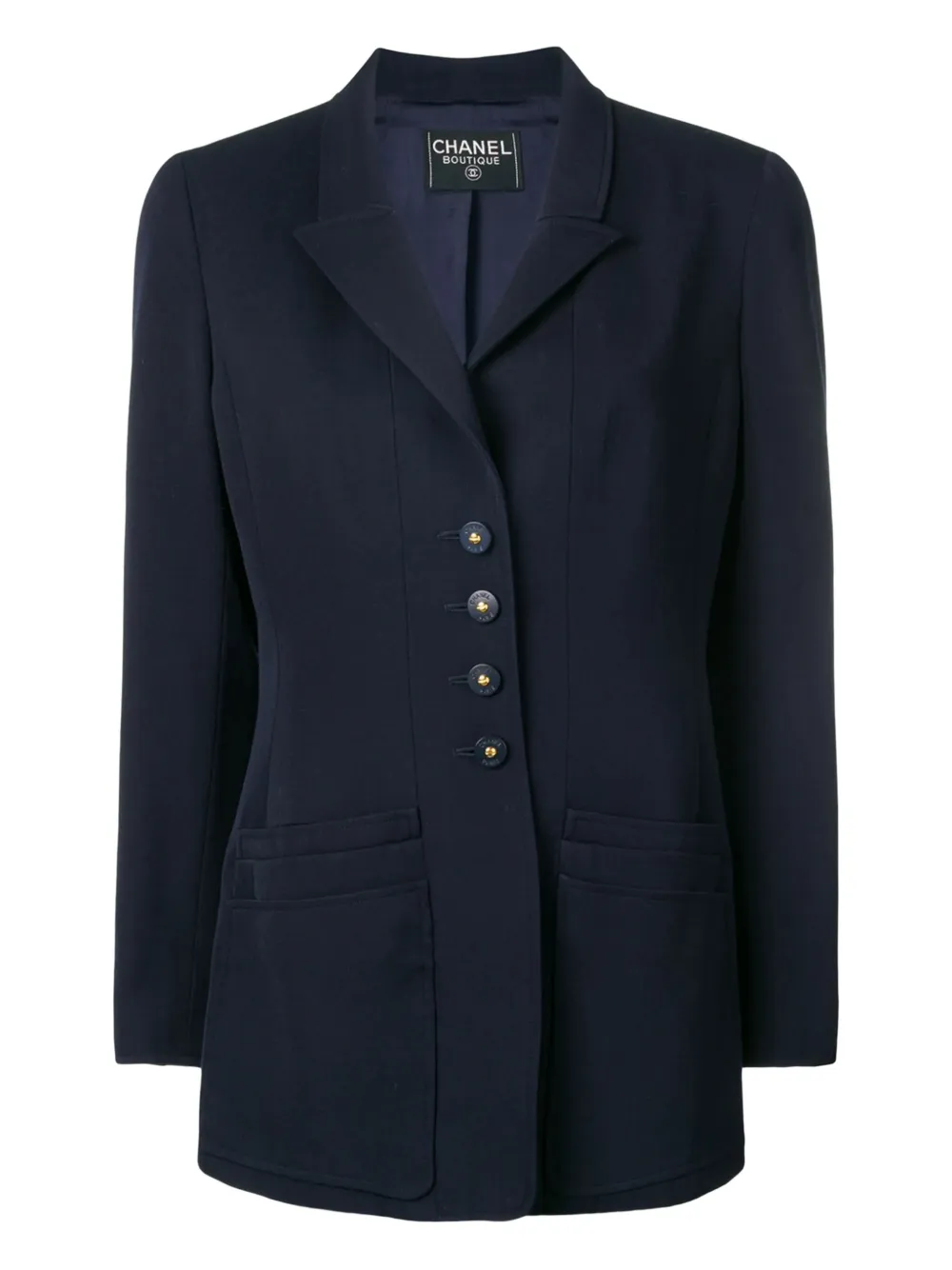 CHANEL Pre-Owned layered pockets blazer | Blue | Image 1