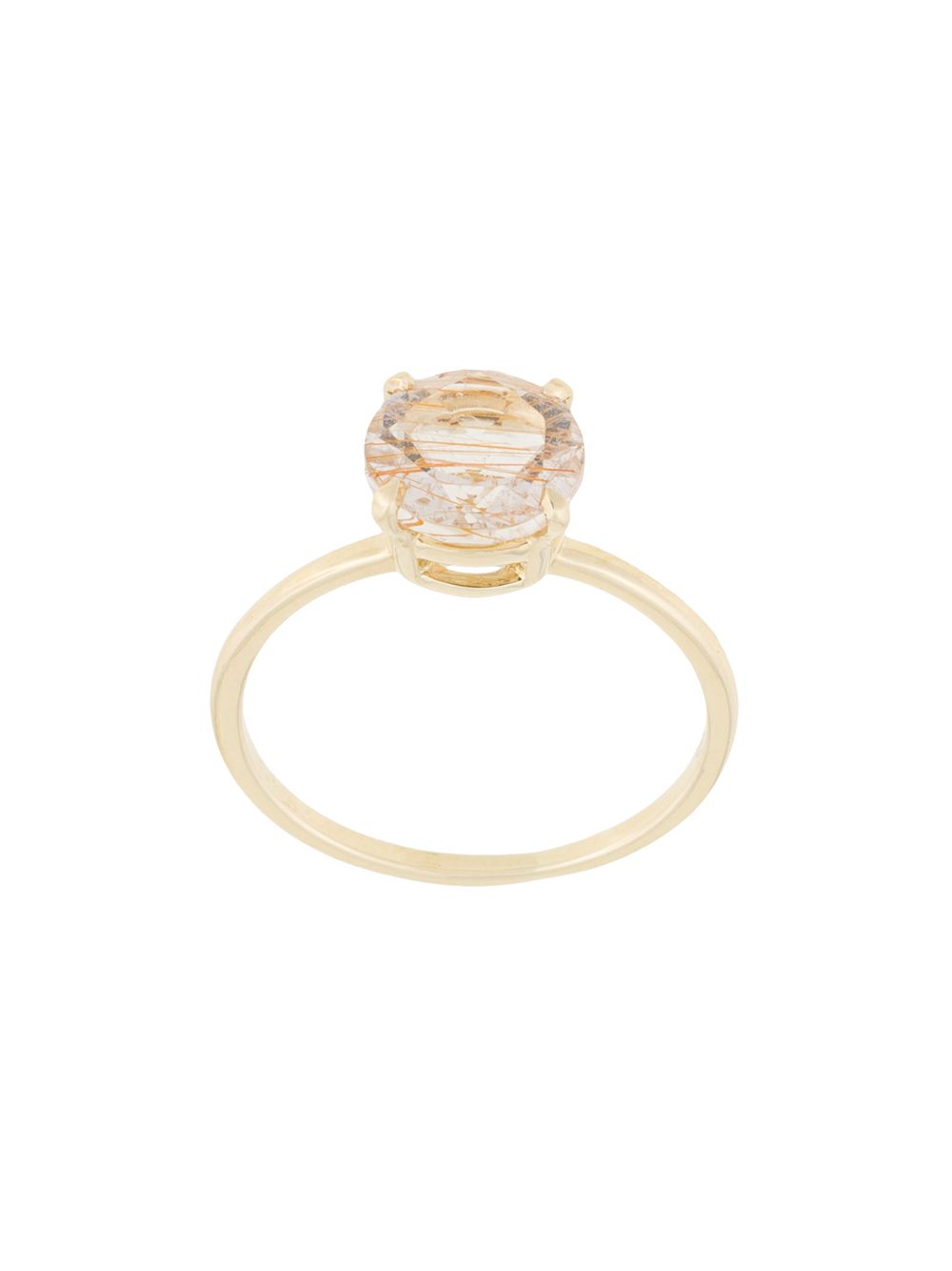 фото Natalie Marie кольцо из желтого золота с кварцем