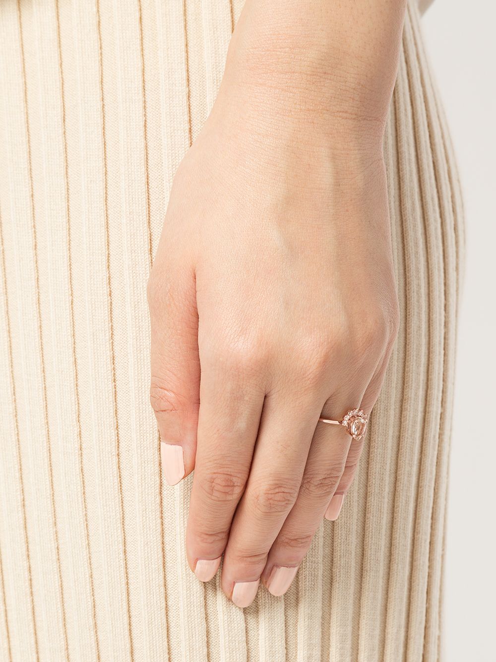 фото Natalie Marie золотое кольцо с кварцем и бриллиантами