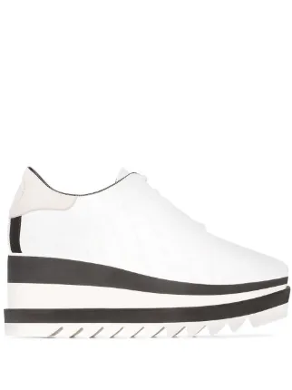 Stella McCartney Witte Elyse 80 Brogue Schoenen Met Platte Zool En Logo -  Farfetch