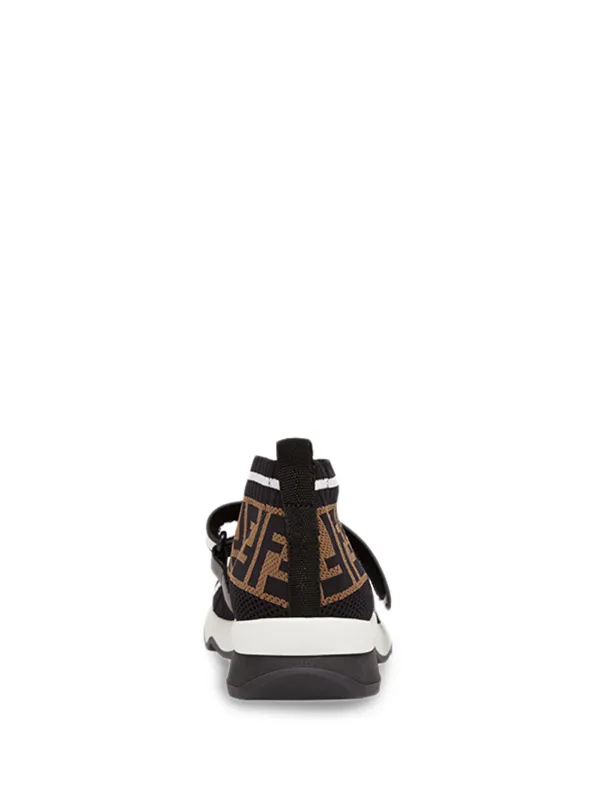 Fendi rockoko strap zucca wit met bruin - shoebaloo.nl/