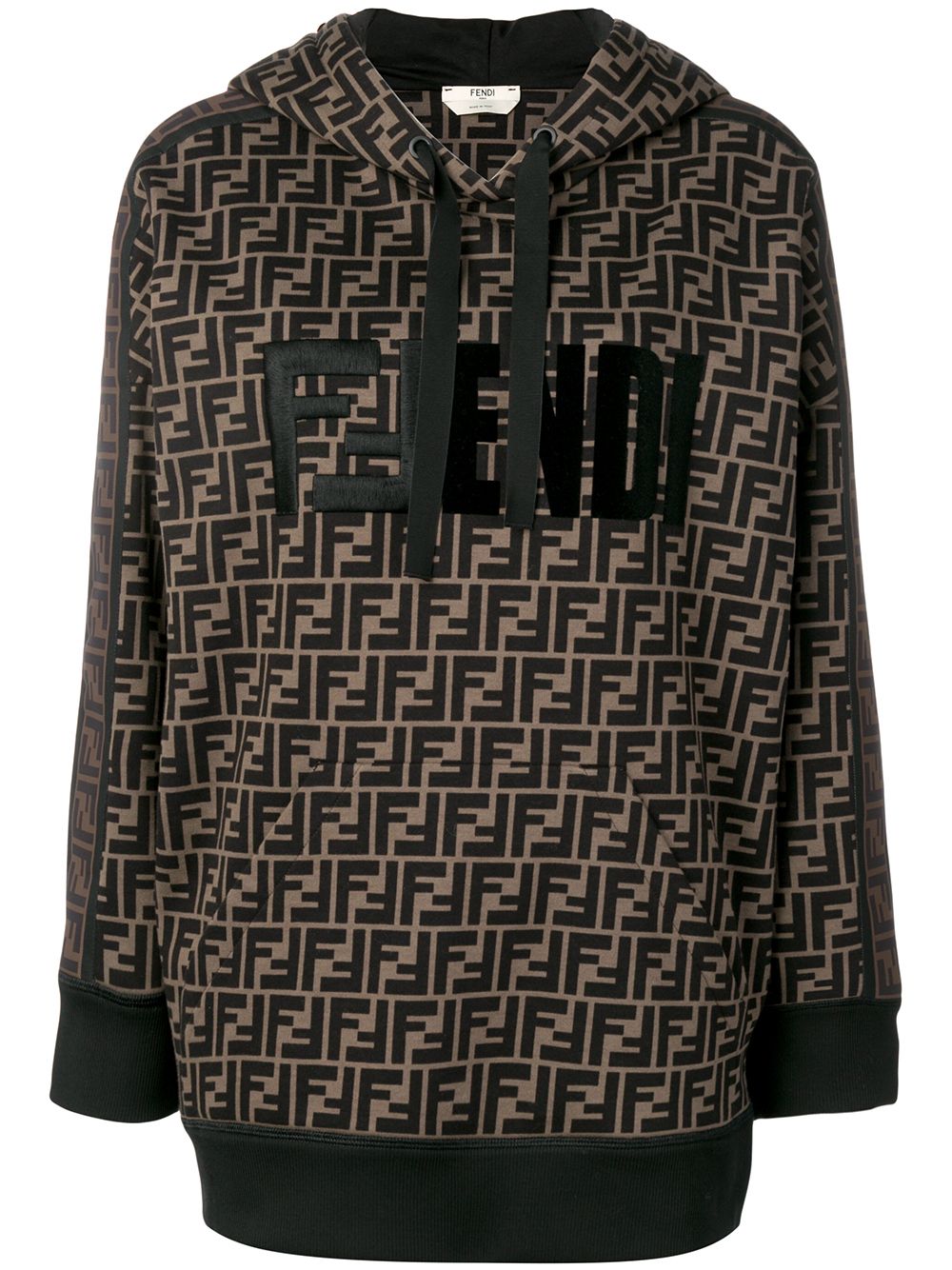 фото Fendi классическое худи с логотипом FF