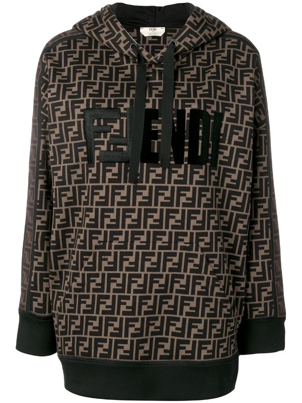 fendi logo hoodie