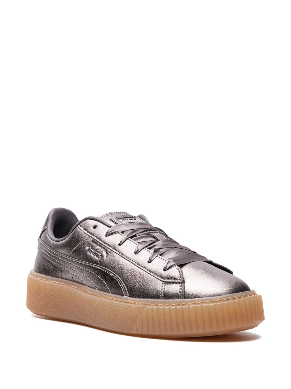 Image 2 of PUMA Basket metallic sneakers