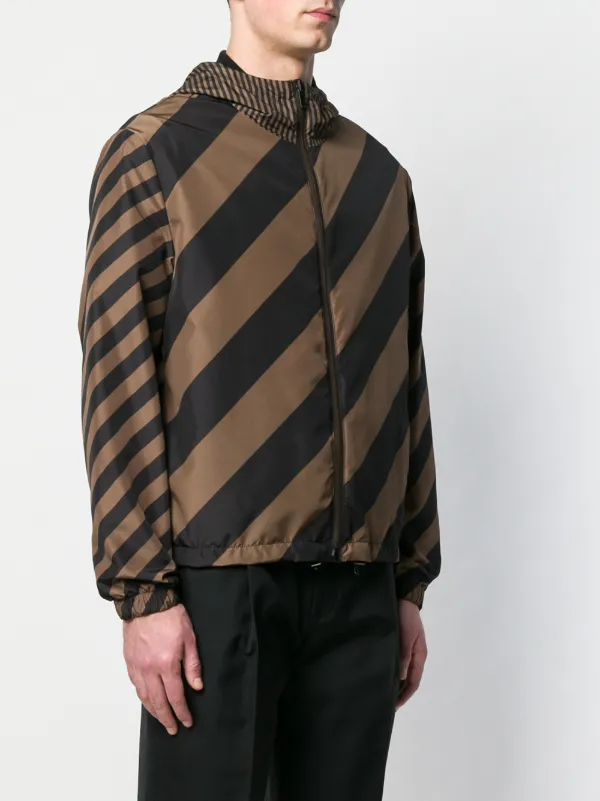 FENDI Reversible Windbreaker Jacket | Brown | FARFETCH