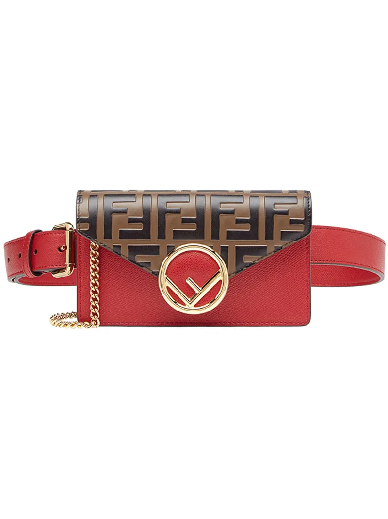 Fendi поясная сумка с логотипом