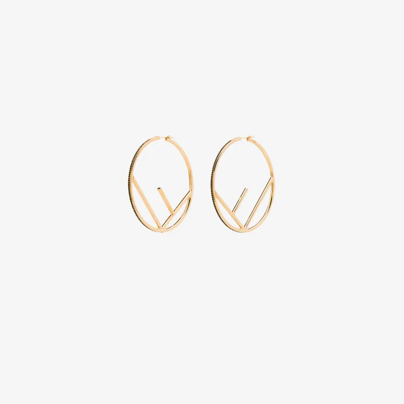 fendi gold hoops