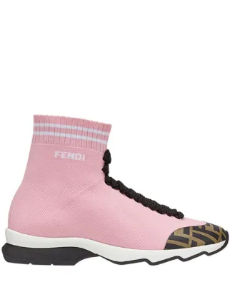 pink fendi sock sneakers