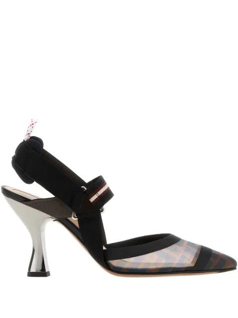 FENDI 85mm Colibrì FF-motif slingback pumps