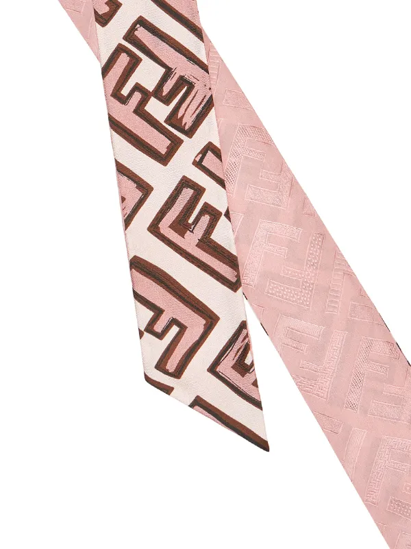 Shop pink Fendi wrappy scarf Delivery - MissgolfShops