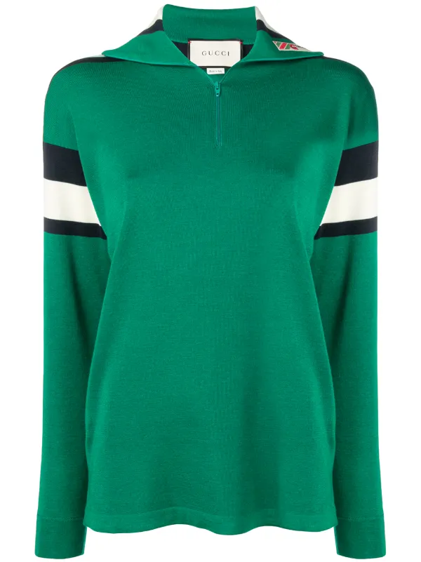 green zip up top