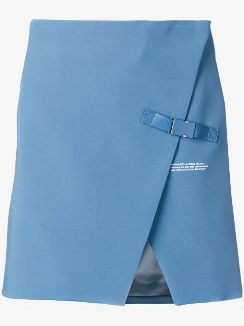 Off-White wrap-front miniskirt