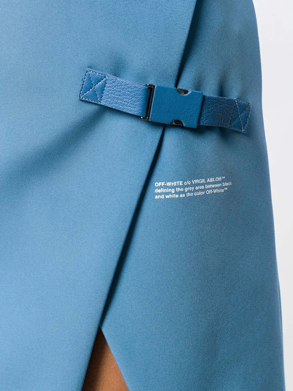 Off-White wrap-front miniskirt Blauw