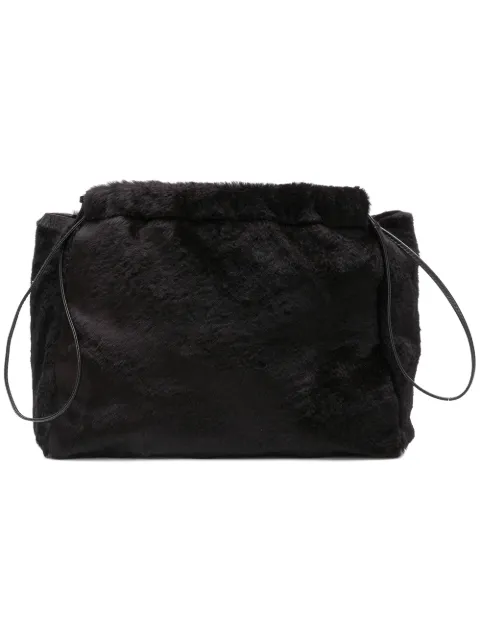 Jil Sander Faux Fur Clutch Bag Farfetch