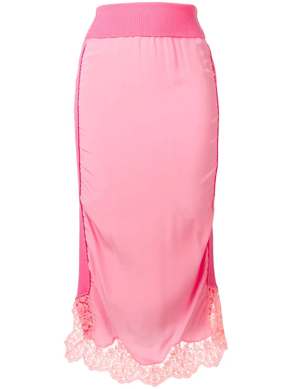 Stella McCartney lace trim fitted skirt | Pink | Image 1