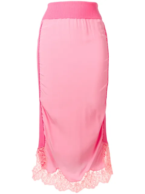 Stella McCartney lace trim fitted skirt