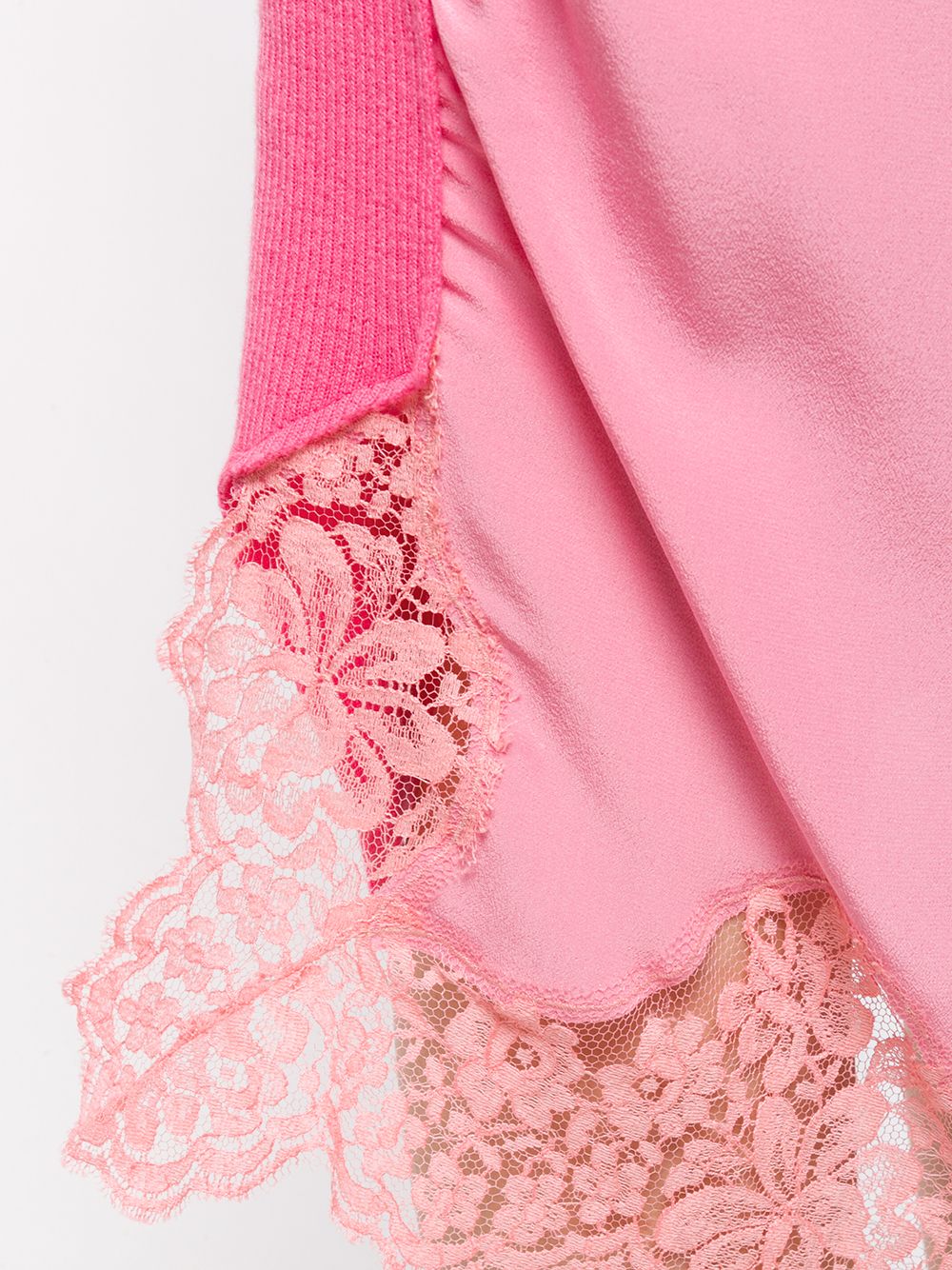 Stella McCartney lace trim fitted skirt Roze