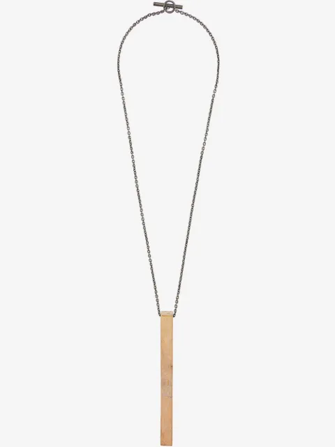 Parts of Four plaque pendant necklace