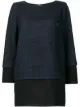 الصورة 1 من Chanel Pre-Owned layered straight blouse