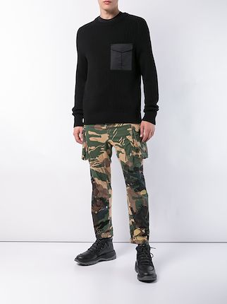 camouflage print cargo pants展示图