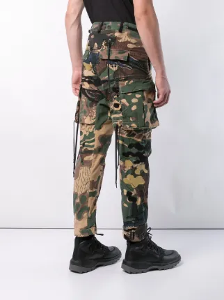 camouflage print cargo pants展示图