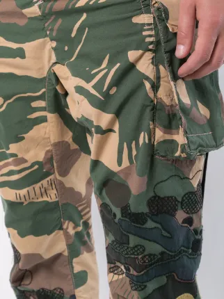 camouflage print cargo pants展示图