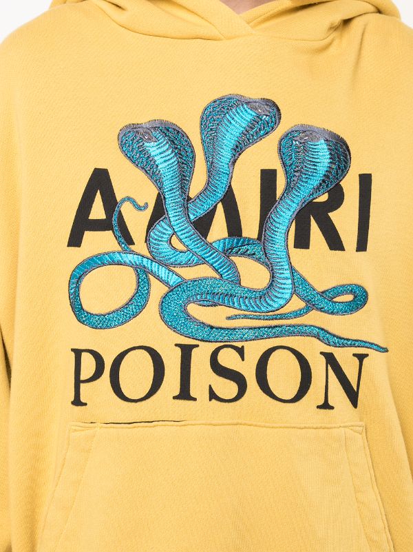 amiri poison snake hoodie