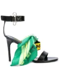 Off-White scarf knot sandals - Black
