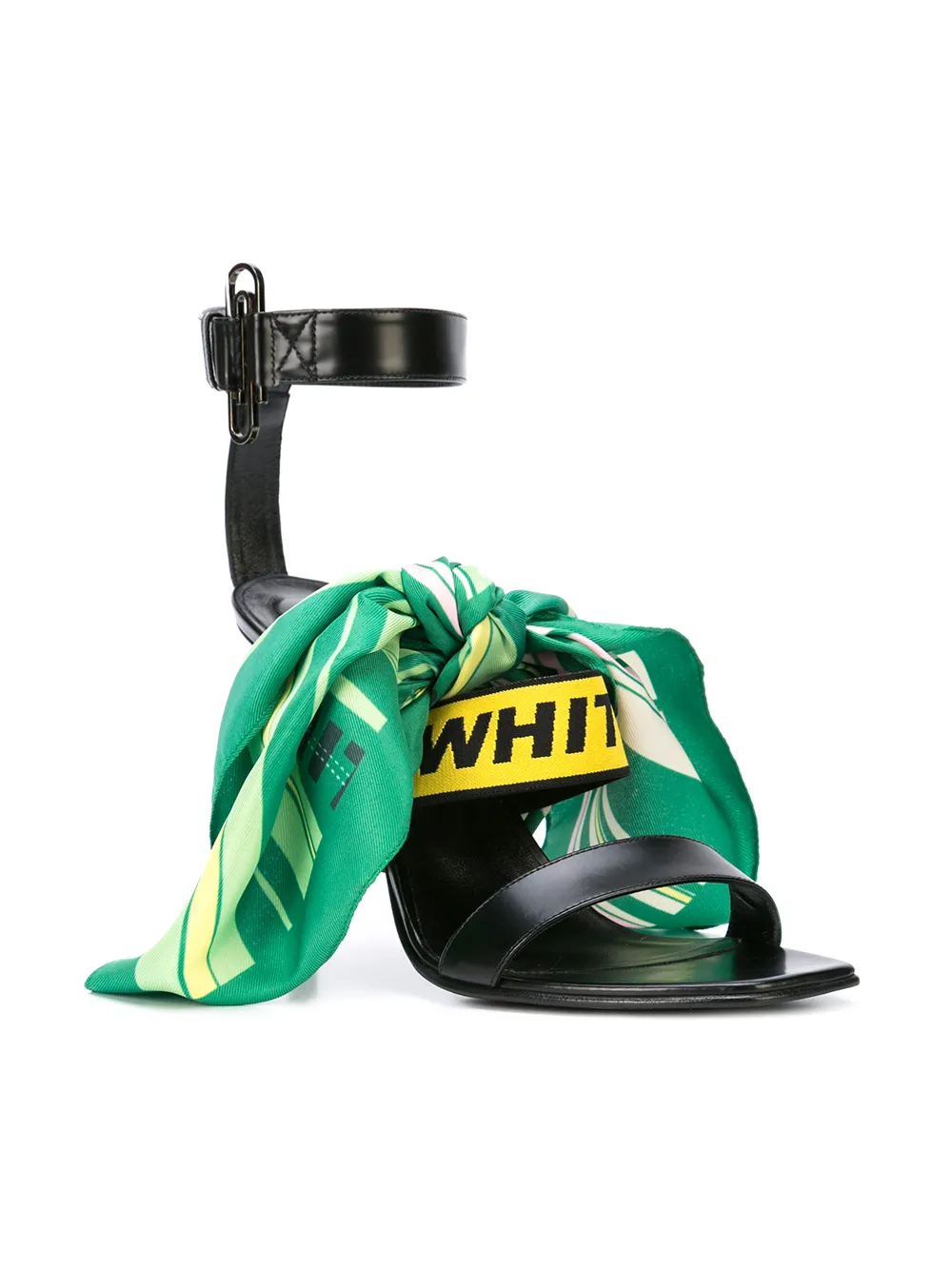 Off-White scarf knot sandals Black