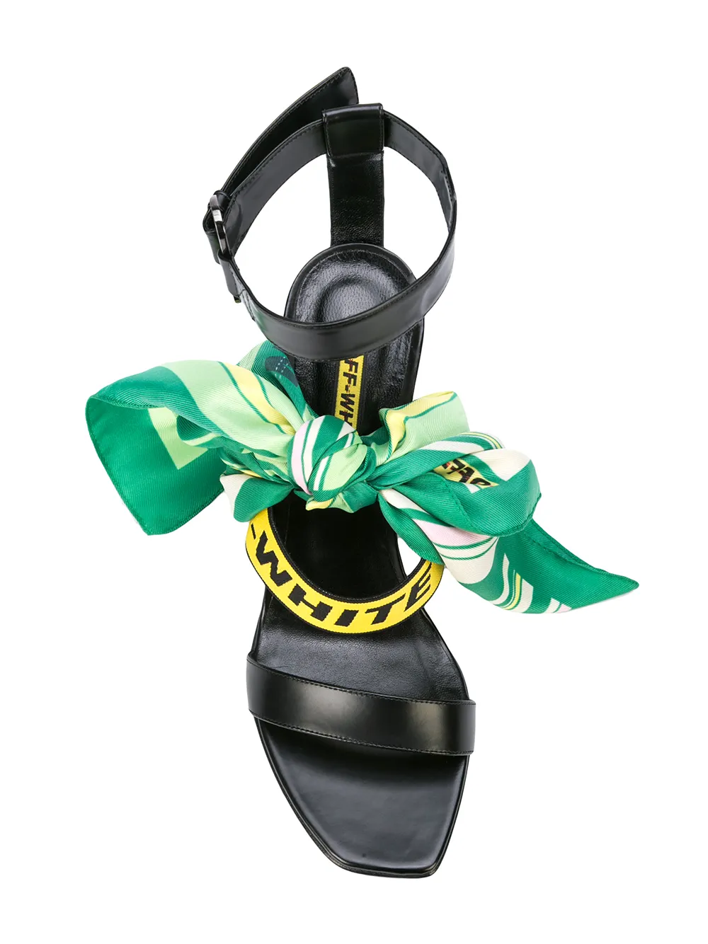 Off-White scarf knot sandals Black