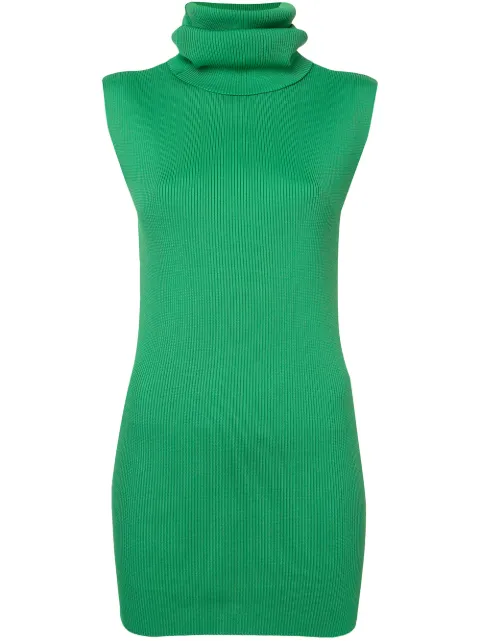 MARNI MARNI TURTLENECK SLEEVELESS SWEATER - GREEN