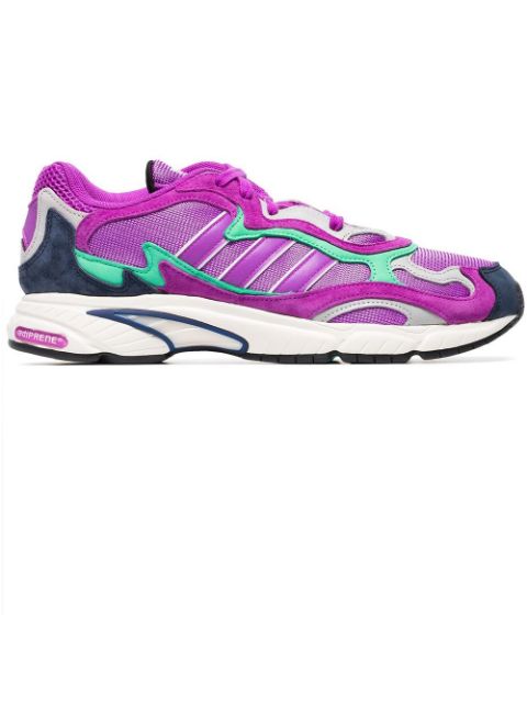 adidas purple Temper Run suede sneakers WOMEN