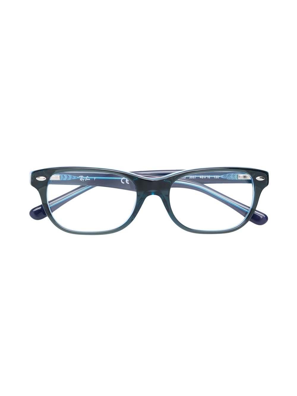 RAY-BAN JUNIOR rectangular glasses - Blue