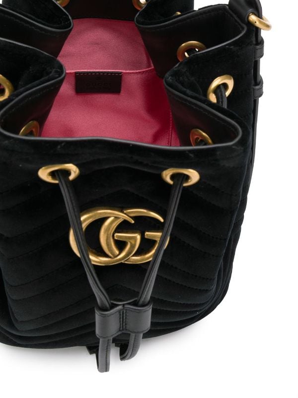 gucci bucket bag velvet