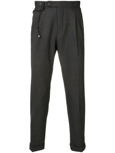 BERWICH BERWICH TAPERED TROUSERS - GREY