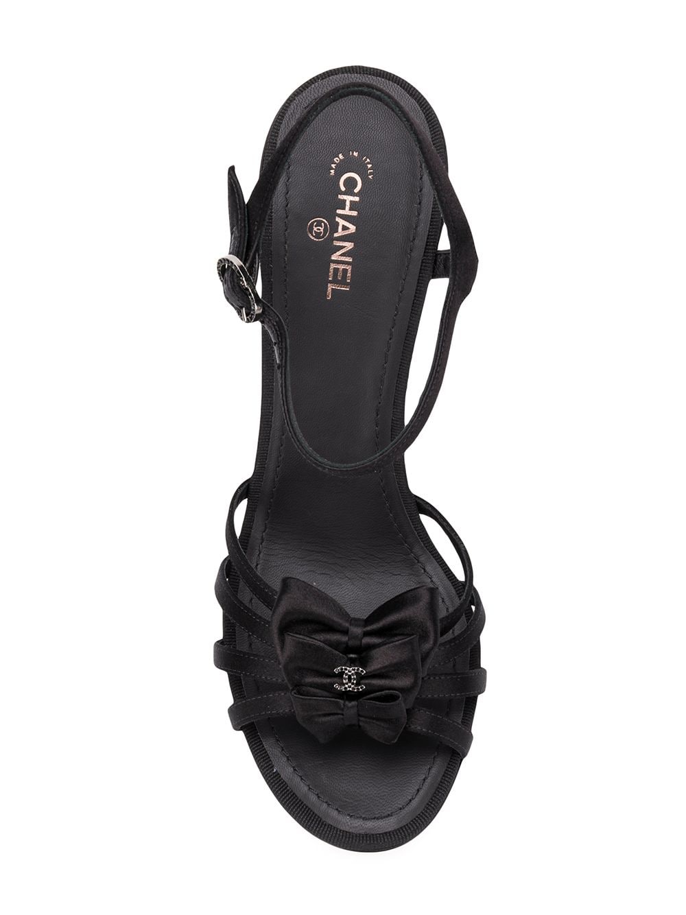 фото Chanel Pre-Owned туфли с ремешками и бантом