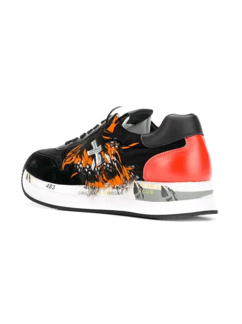 WHITE PREMIATA PREMIATA HOLLY SNEAKERS - BLACK
