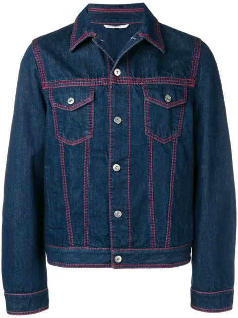 Valentino Garavani logo print denim jacket