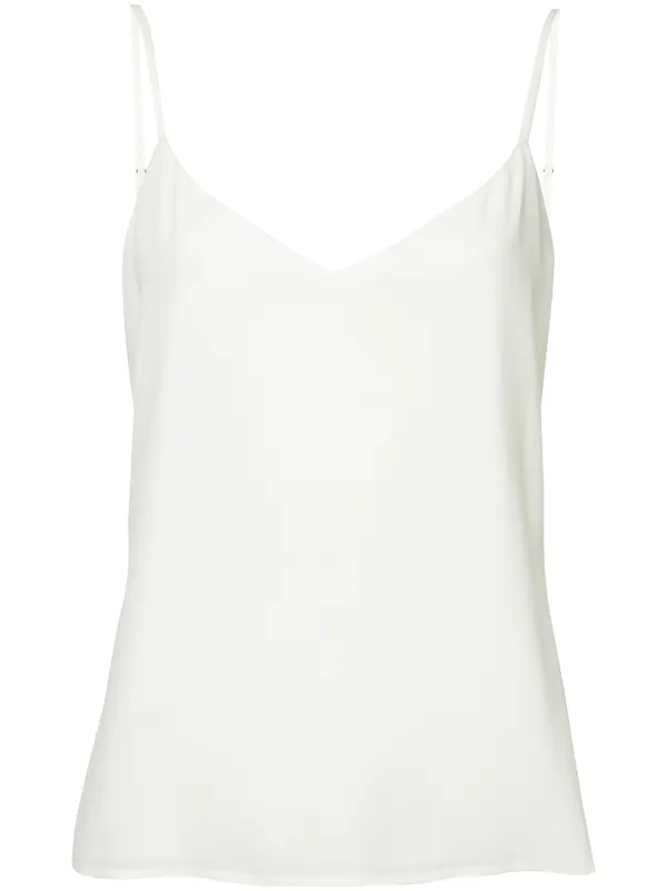 white v neck cami