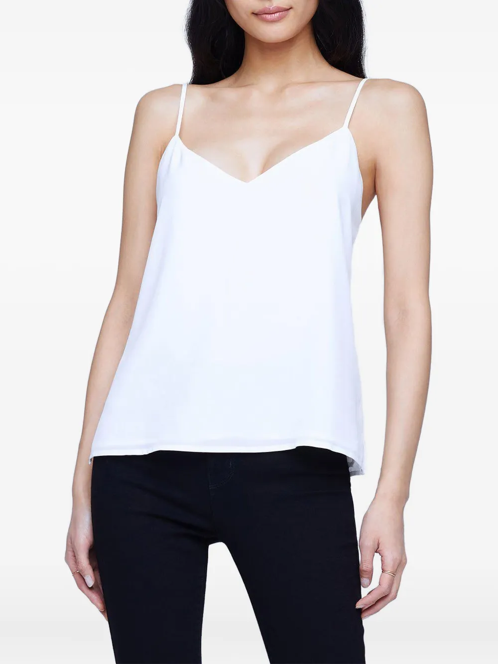  L'agence Camisole Top Mit V Ausschnitt   Weiß 