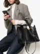 Image 2 of Stella McCartney black Stella Logo perforated faux leather cross body bag