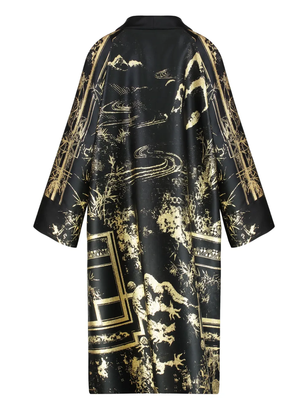 Alberta Ferretti shawl-lapels brocade cape | Capes | Image 2