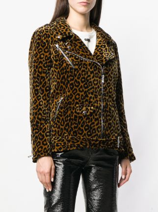 Leopard biker jacket展示图